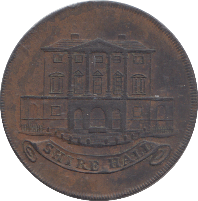 1794 CHELMSFORD SHIRE HALL HALFPENNY TOKEN