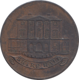 1794 CHELMSFORD SHIRE HALL HALFPENNY TOKEN