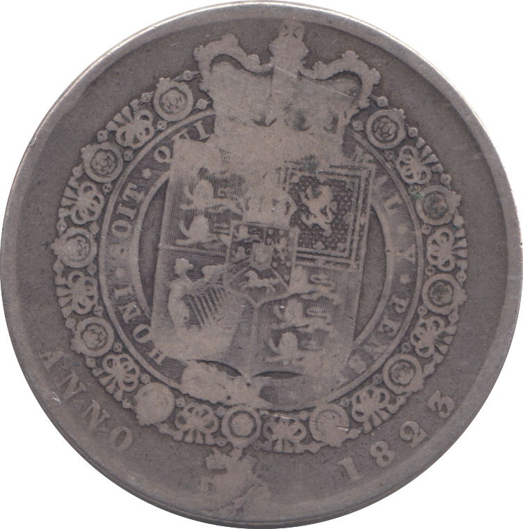 1823 HALFCROWN ( GF )