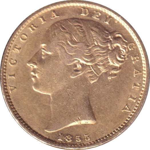 1855 GOLD SOVEREIGN ( GVF )