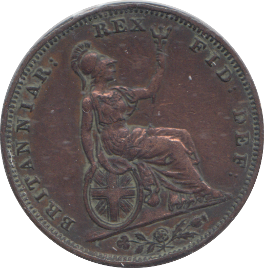 1834 FARTHING ( VF )