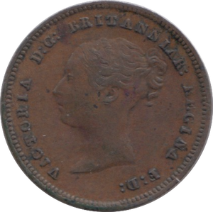 1843 HALF FARTHING ( EF )