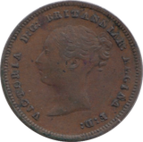 1843 HALF FARTHING ( EF )