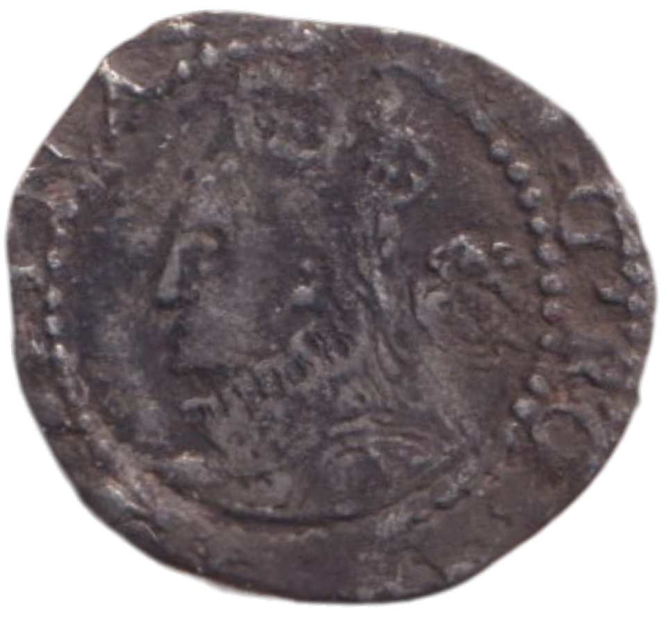 1575 SILVER THREE HALFPENCE ELIZABETH I