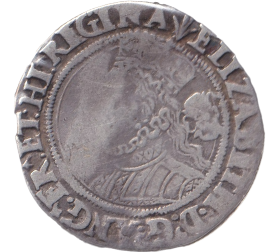 1664 SILVER SIXPENCE ELIZABETH I