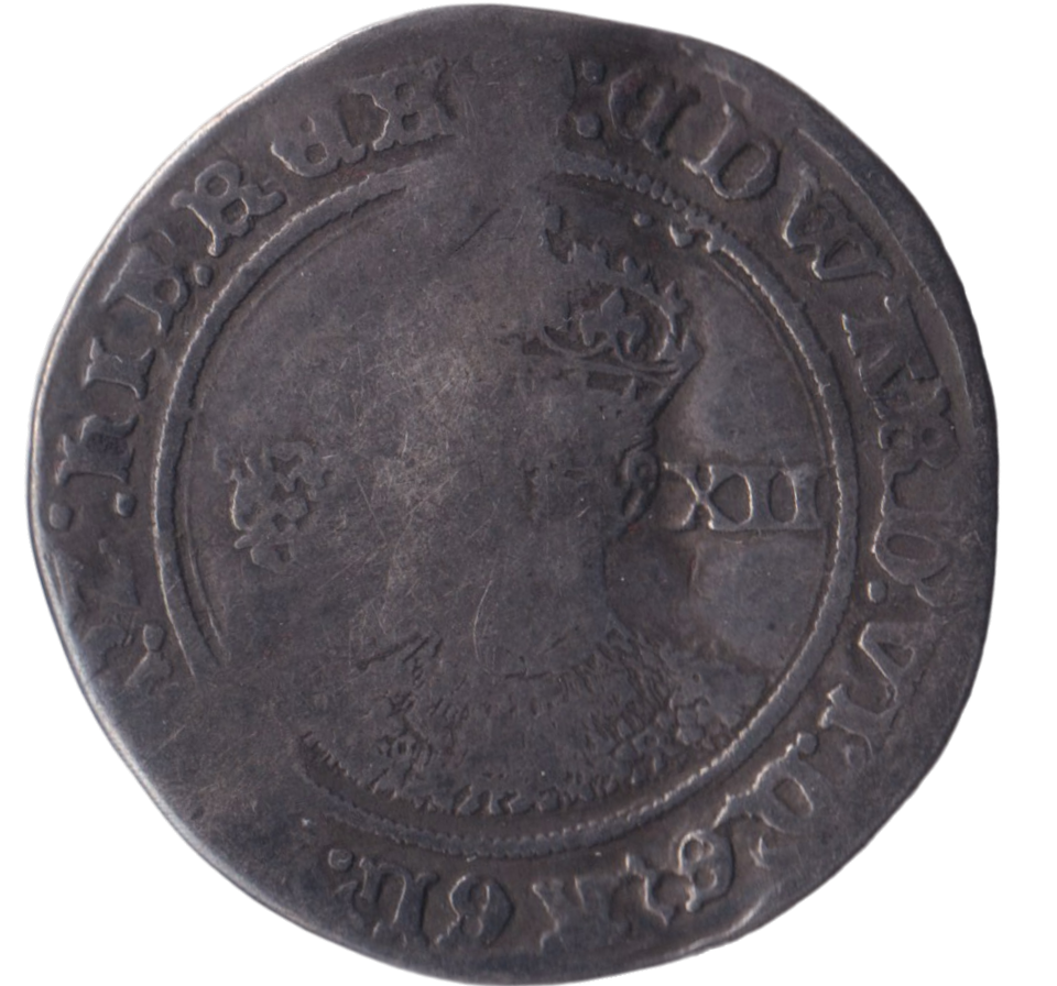 1547-1553 SILVER SHILLING EDWARD VI