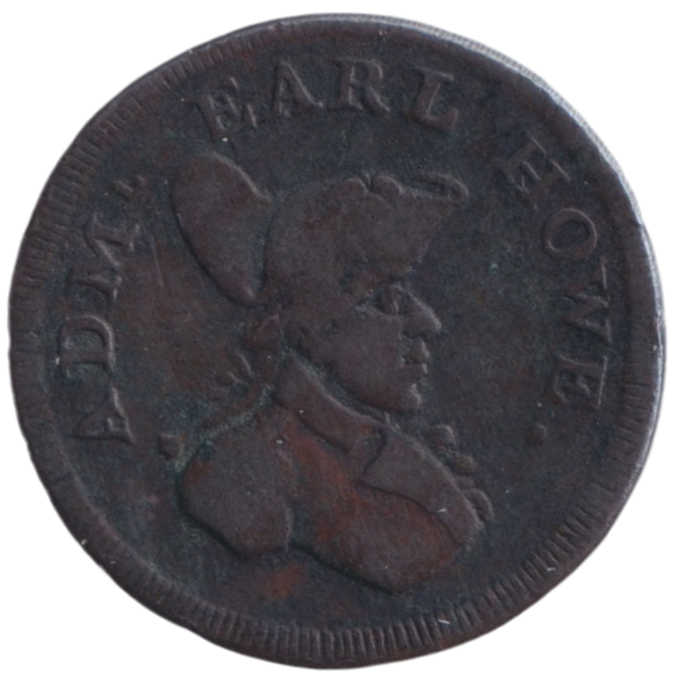 1794 FARTHING TOKEN HAMPSHIRE EARL HOWE NUMISTA 90