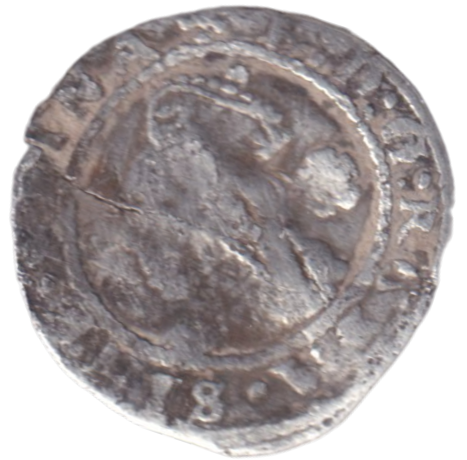 1573 SILVER HALF GROAT ELIZABETH I