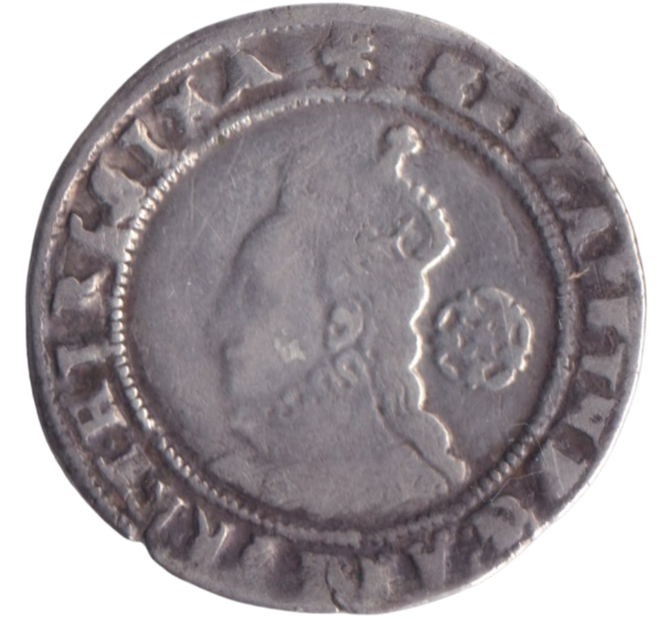 1575 SILVER SIXPENCE ELIZABETH I