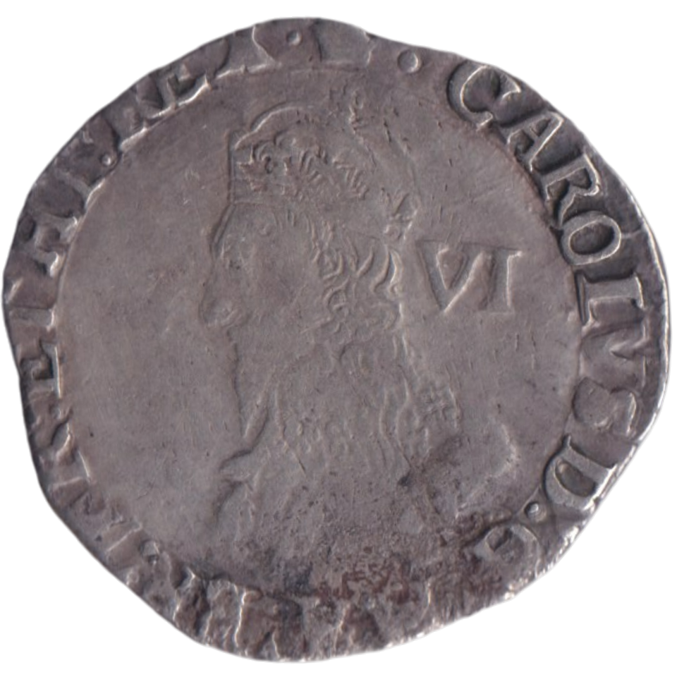 1635 SILVER SIXPENCE CHARLES I