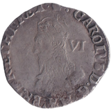 1635 SILVER SIXPENCE CHARLES I