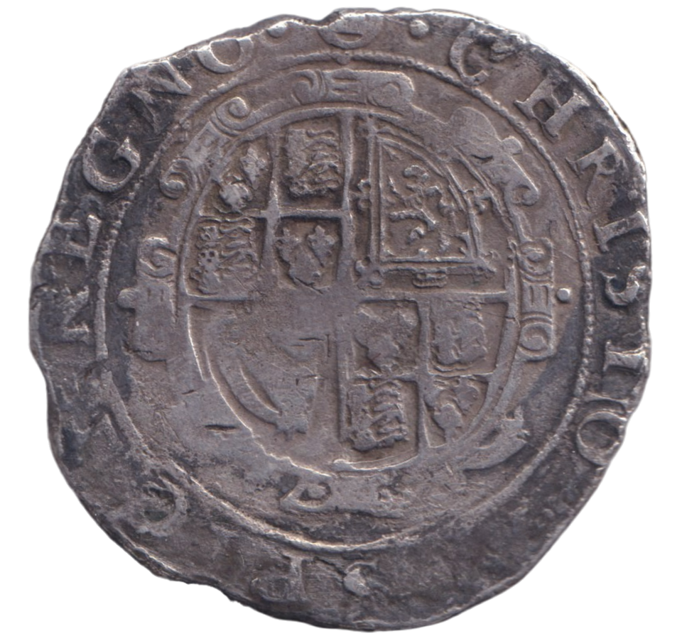 1633 SILVER HALFCROWN CHARLES I