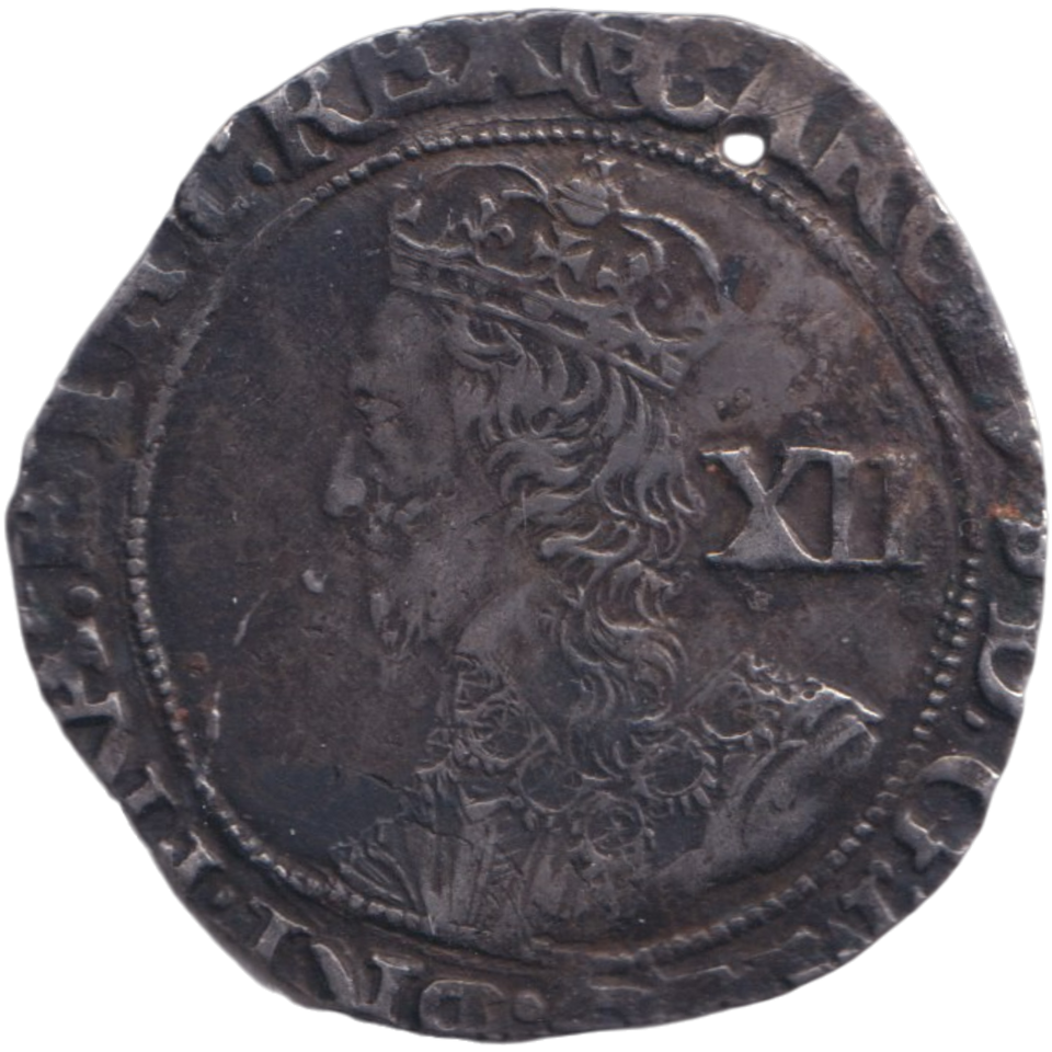 1642 SILVER SHILLING CHARLES I