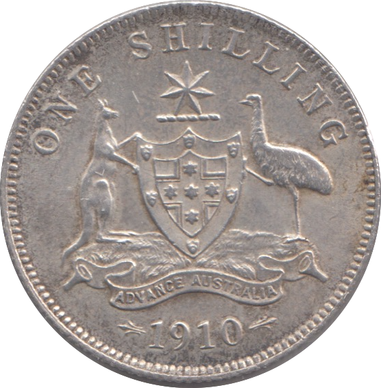 1910 SILVER AUSTRALIA SHILLING