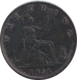 1865 FARTHING ( EF )