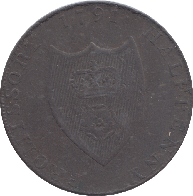 1791 SOUTHAMPTON HALFPENNY TOKEN