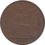 1953 PENNY ( EF )