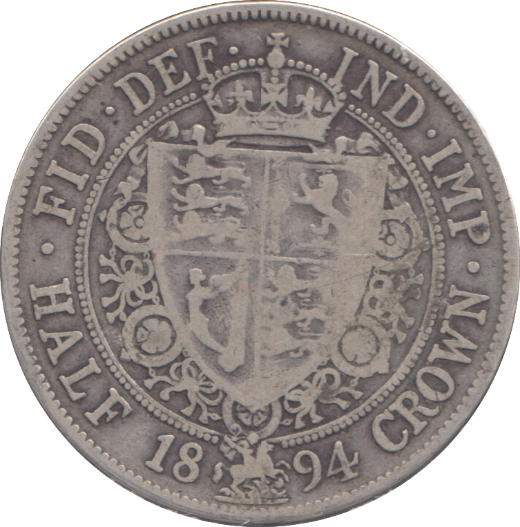 1894 HALFCROWN ( FINE )