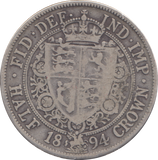 1894 HALFCROWN ( FINE )