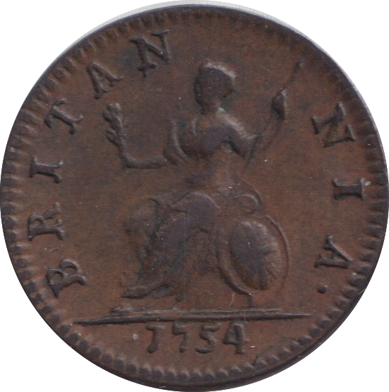 1754 FARTHING ( EF )