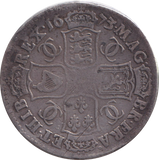 1673 HALFCROWN ( FINE )