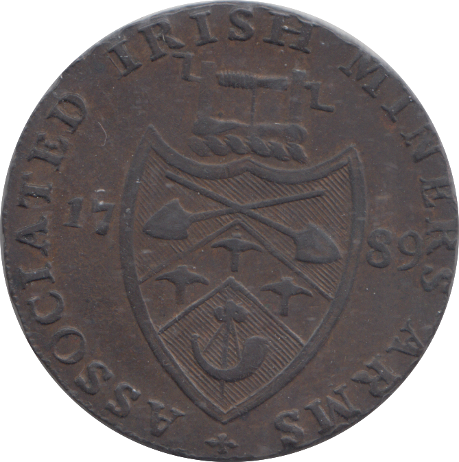 1789 CRONEBANE IRISH HALFPENNY TOKEN