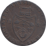 1789 CRONEBANE IRISH HALFPENNY TOKEN