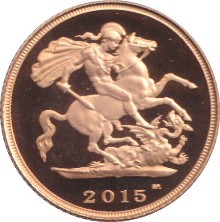 2015 GOLD HALF SOVEREIGN ( PROOF )