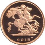 2015 GOLD HALF SOVEREIGN ( PROOF )