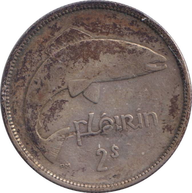 1928 SILVER 2 SHILLING IRELAND