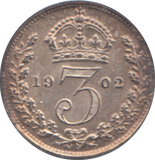 1902 THREEPENCE ( BU )