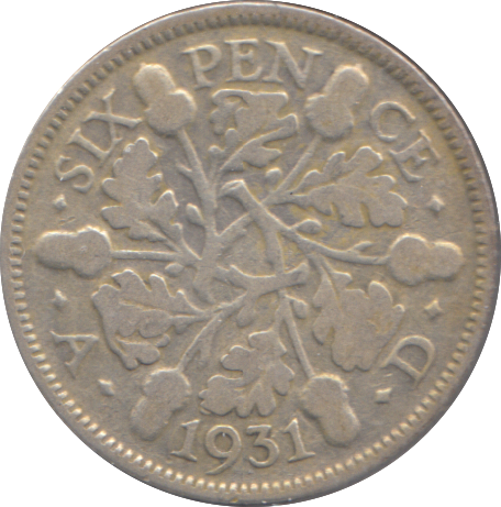 1931 SIXPENCE ( NF )