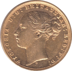 1876 GOLD SOVEREIGN ( AUNC ) SYDNEY MINT