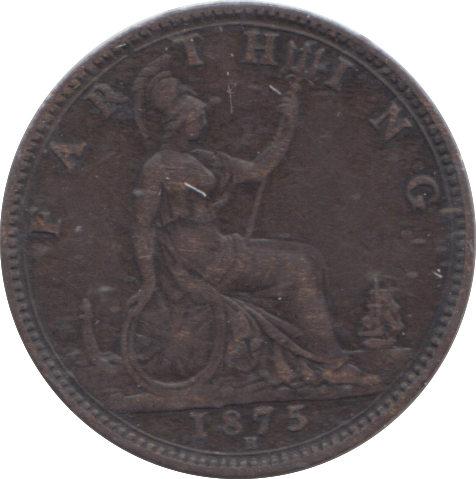1875 FARTHING ( VF )