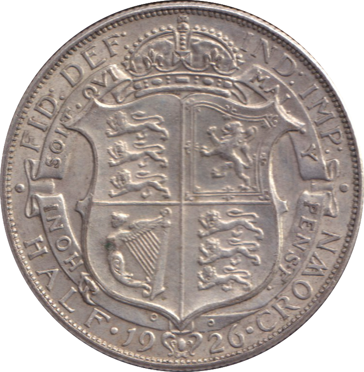 1926 HALFCROWN ( FINE )