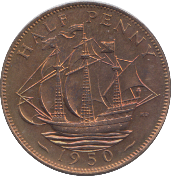 1950 HALF PENNY ( PROOF )