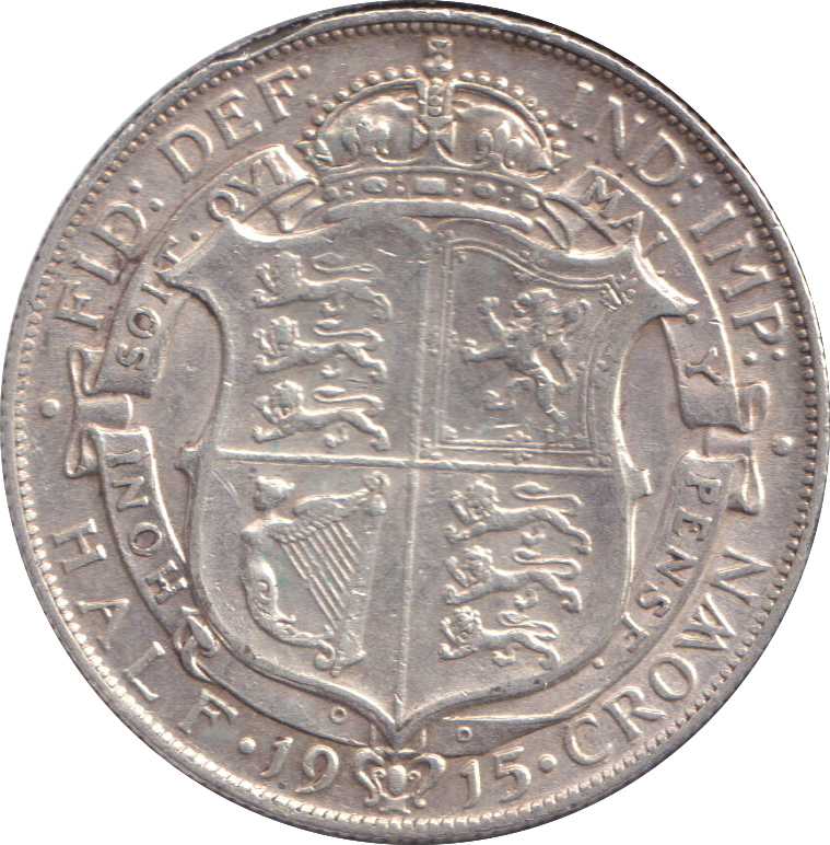 1915 HALFCROWN ( VF )
