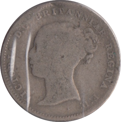 1868 SILVER THREEPENCE ( FAIR )