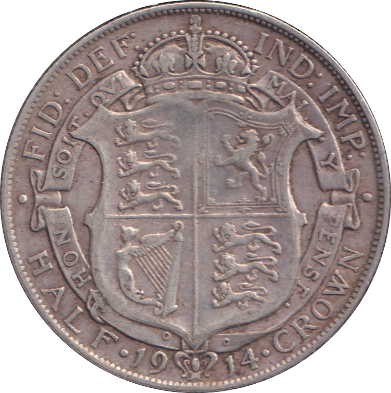1914 HALFCROWN ( GF )