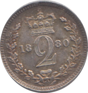 1880 MAUNDY TWOPENCE ( EF )