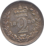 1880 MAUNDY TWOPENCE ( EF )