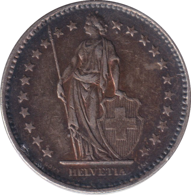 1928 SWITZERLAND'S TWO FRANC