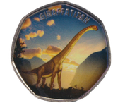 2019 50P SHAPED COIN LAND OF HOPE AND GLORY