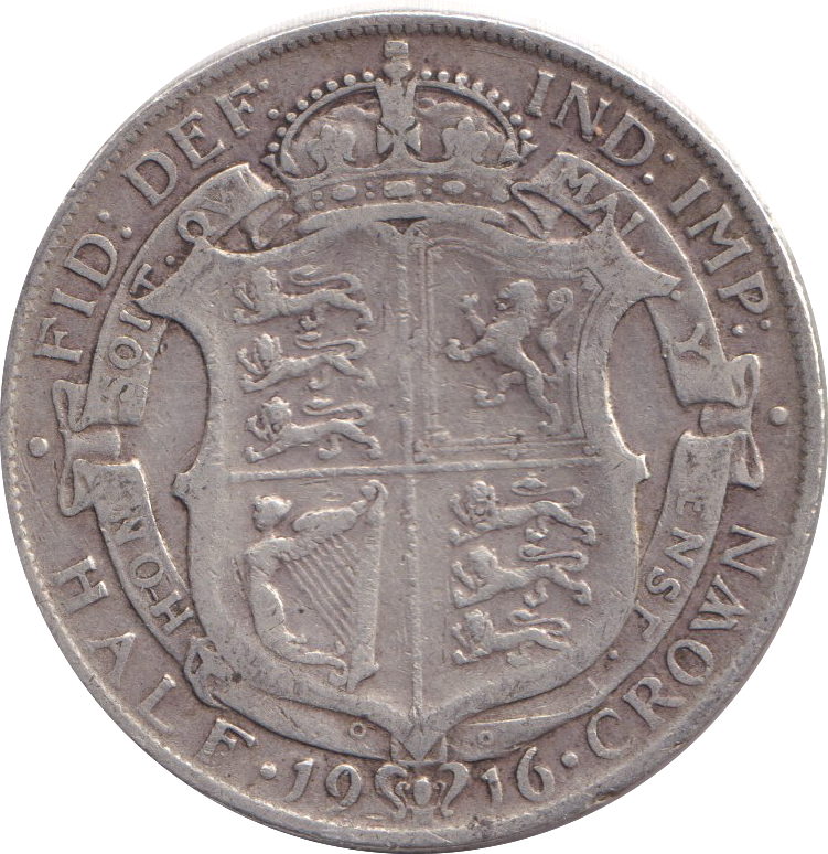 1910 HALFCROWN ( FINE )