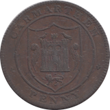 1813 CARMARTHEN PENNY TOKEN