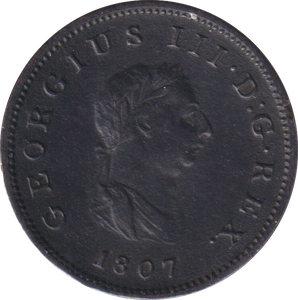 1807 HALFPENNY ( VF )