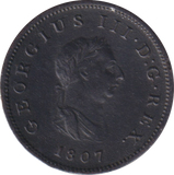 1807 HALFPENNY ( VF )