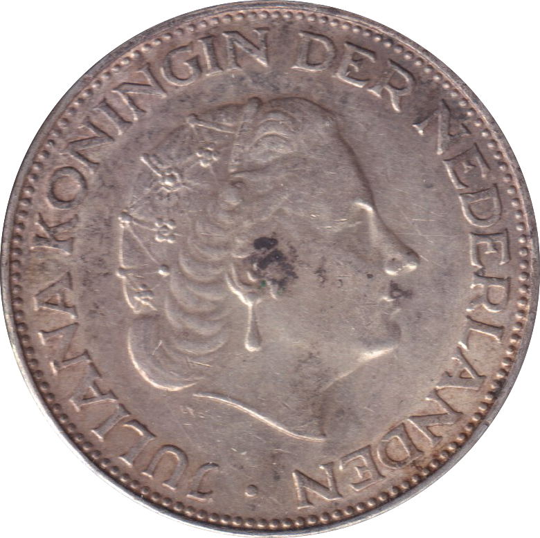 1962 2 1/2 GULDEN NETHERLANDS