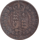 1892 HALFCROWN ( GF )