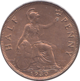 1930 HALFPENNY ( EF  )